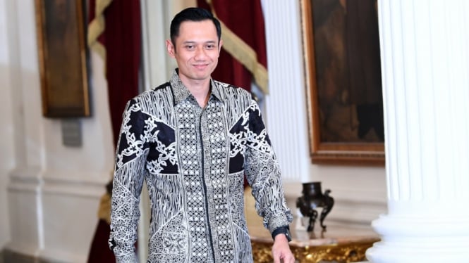 Agus Harimurti Yudhoyono usai bertemu Presiden Jokowi di Jakarta beberapa waktu lalu.