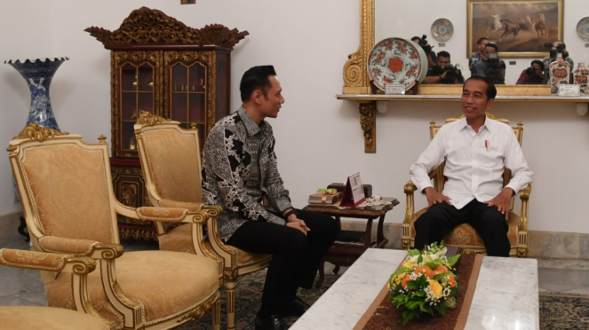 Agus Harimurti Yudhoyono Bertemu Presiden Jokowi
