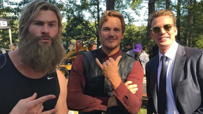 Chris Hemsworth, Chris Pratt, dan Chris Evans