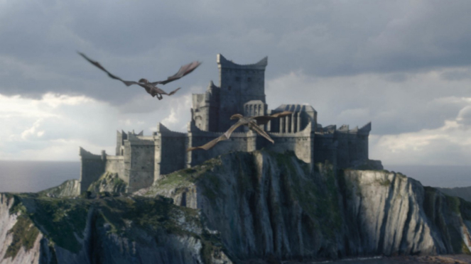 Kastil Dragonstone di Game of Thrones.