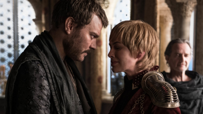Euron Greyjoy dan Cersei Lannister di Game of Thrones Season 8.