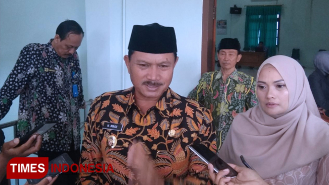 Wali Kota Madiun Maidi usai kegiatan forum konsultasi publik. (FOTO: Pamula Yohar C/TIMES Indonesia)