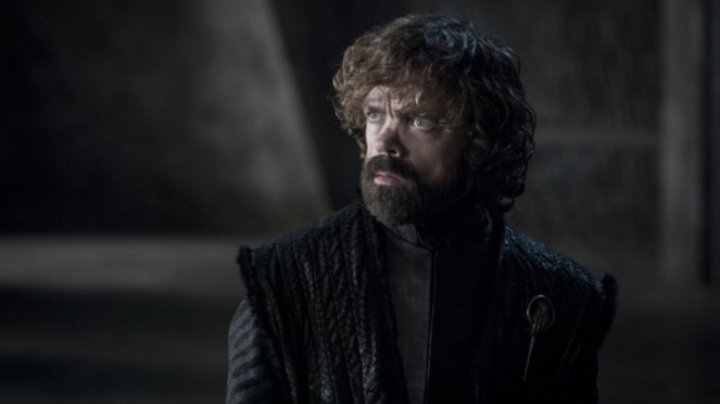 Tyrion Lannister (Peter Dinklage)  dalam Game of Thrones Season 8.