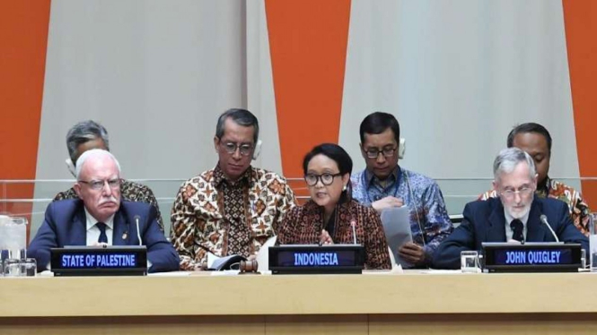 Menteri Luar Negeri RI Retno Marsudi di Sidang Dewan Keamanan PBB, New York tahun 2019