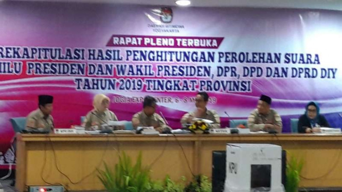 Pleno KPU di Yogyakarta.