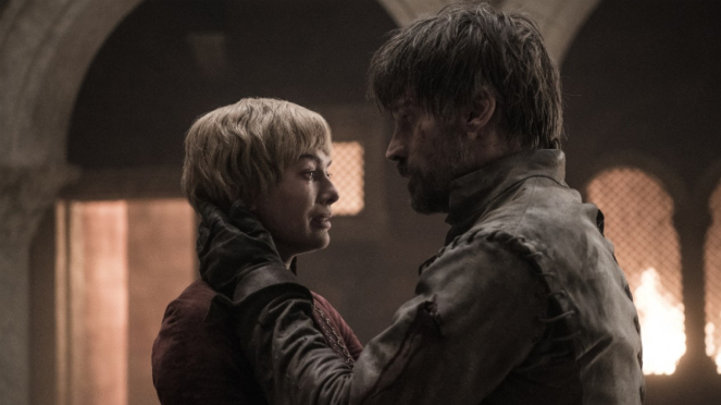 Cersei dan Jaime Lannister dalam Game of Thrones Season 8.