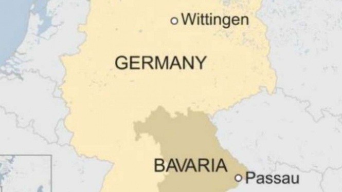 Peta Jerman dan Bavaria