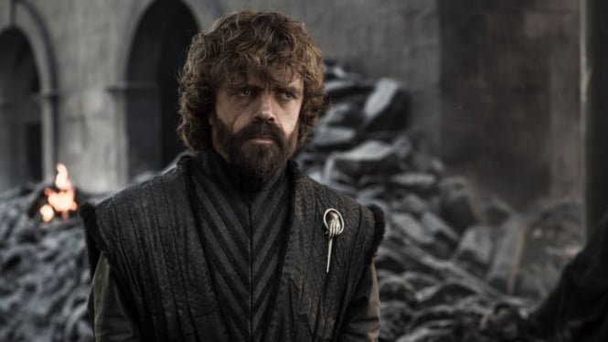 Tyrion Lannister (Peter Dinklage)  dalam Game of Thrones Season 8.