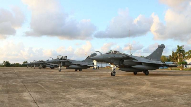 7 pesawat tempur Prancis mendarat di Aceh 