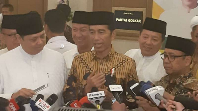 Presiden Jokowi hadiri buka puasa DPP Golkar