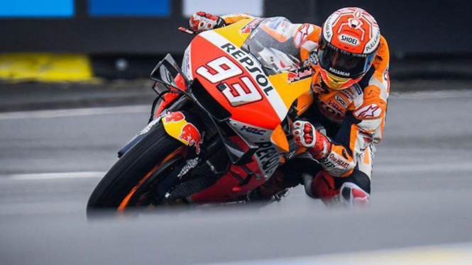 Pembalap Repsol Honda, Marc Marquez