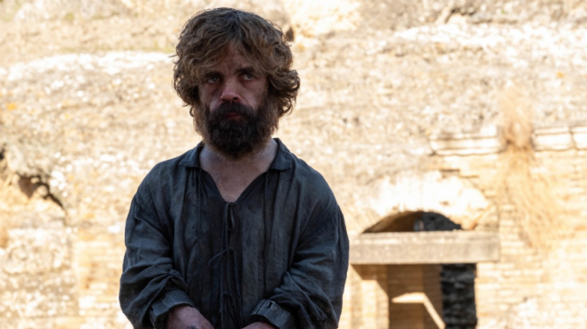 Tyrion Lannister (Peter Dinklage)  dalam Game of Thrones Season 8.