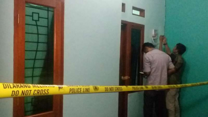 Lokasi penggeledan kontrakan pria di Depok yang ditangkap Densus 88