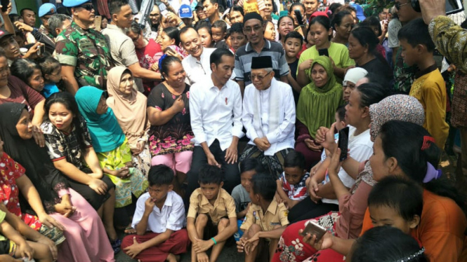 Joko Widodo di Kampung Deret, Jakarta