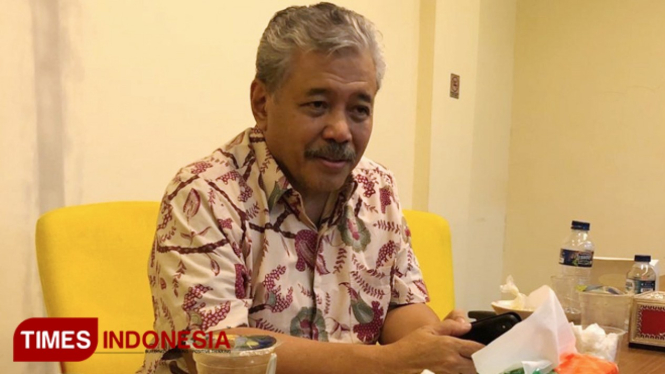 Ketua Umum Pimpinan Pusat Kolektif (PPK) Kosgoro Hayono Isman (FOTO: Yayat R Cipasang/TIMES Indonesia)