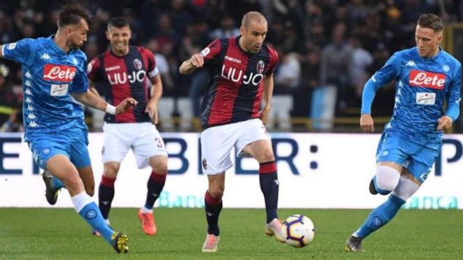 Pertandingan Serie A 2018/2019 antara Bologna kontra Napoli