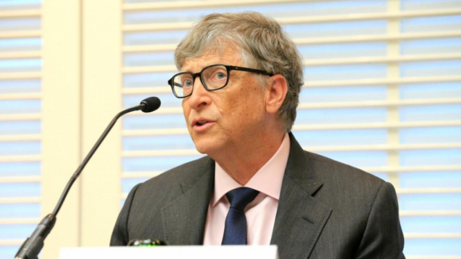 Buku Favorit Bill Gates: Bisa Ubah Dunia. (FOTO: Reuters/Pierre Albouy)