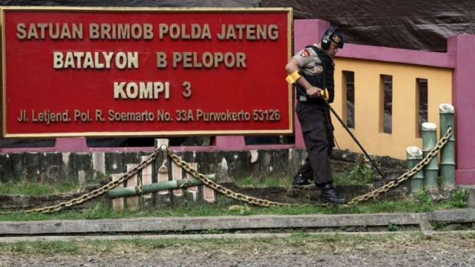 Mako Brimob Kompi 3 Batalyon B Purwokerto, Banyumas, Jateng.