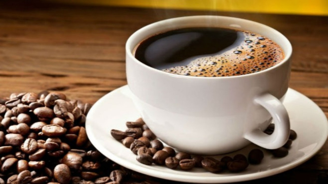 Ilustrasi secangkir kopi.