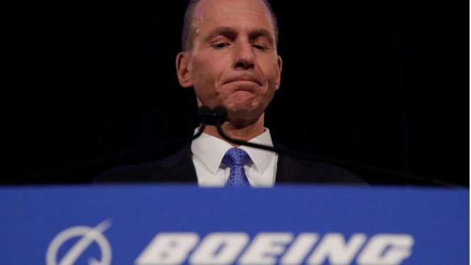 CEO Boeing, Dennis Muilenburg. - Getty Images