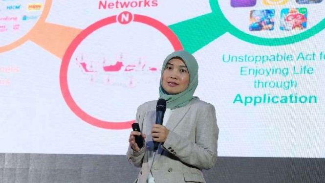 Vice President Prepaid Marketing Telkomsel, Riny Novitriyanti.