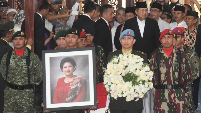 Pelepasan Jenazah Ibu Ani Yudhoyono