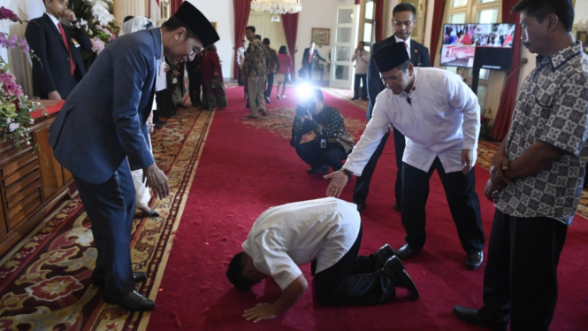 Presiden Jokowi Halalbihalal di Istana Negara