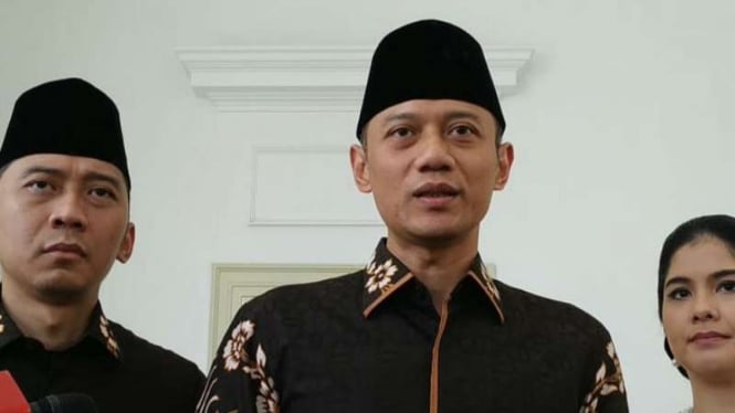 AHY usai bertemu Presiden Jokowi saat Lebaran