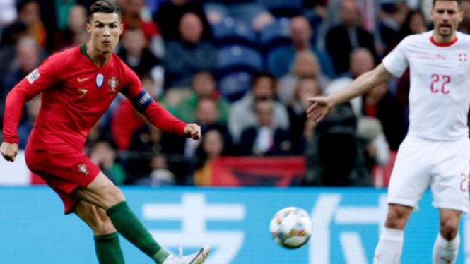 Duel Portugal vs Swiss di semifinal UEFA Nations League.