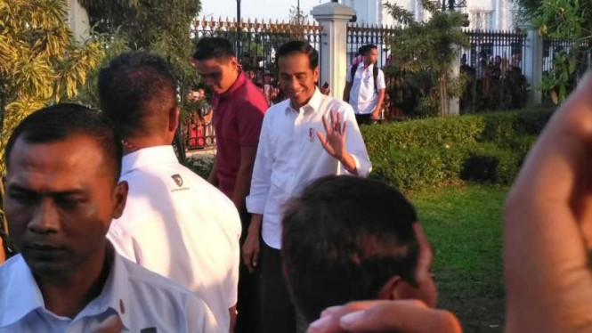 Lebaran hari kedua, Presiden Joko Widodo mengunjungi Yogyakarta