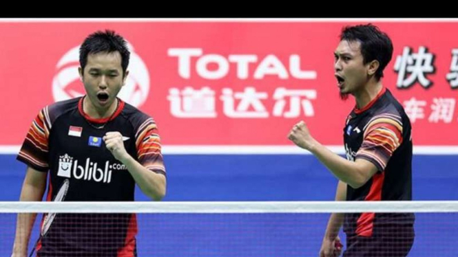 Duet Mohammad Ahsan/Hendra Setiawan.