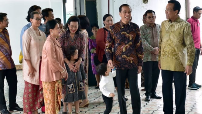 Presiden Jokowi ajak cucunya Jan Ethes silaturahmi ke Sultan HB X