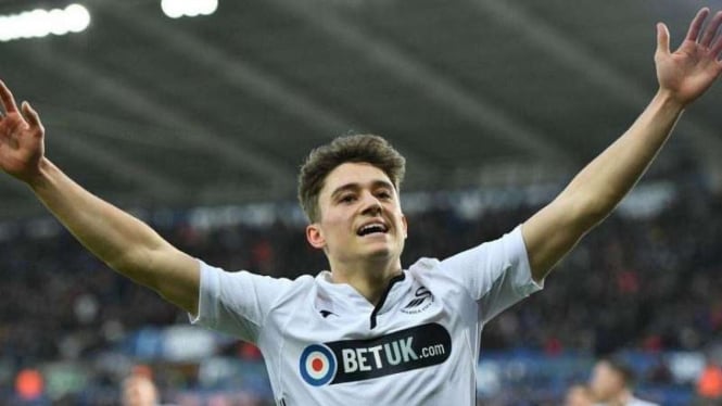 Daniel James saat masih berseragam Swansea City