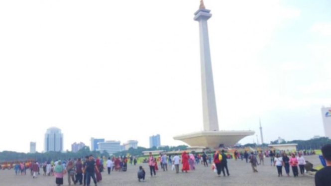 Monumen Nasional di Jakarta.
