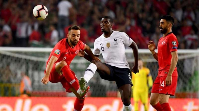 Pertandingan Turki melawan Prancis di babak kualifikasi Piala Eropa 2020