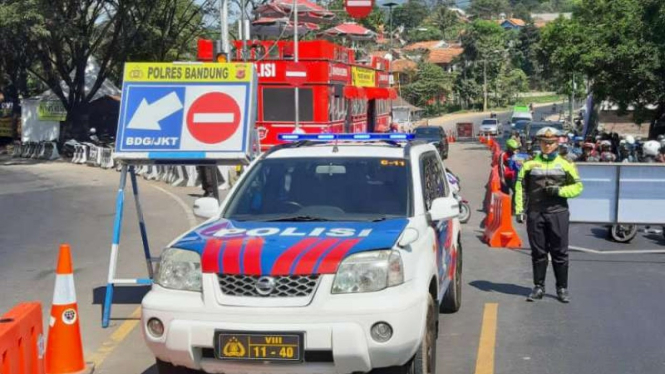 Pemberlakuan One Way Arus Balik Garut-Bandung