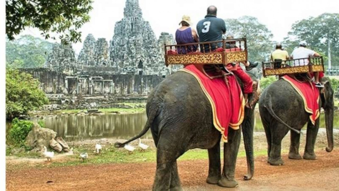 Gajah di Angkor Wat