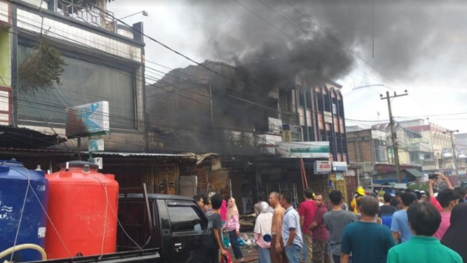 Kebakaran di Pasar Duri, Riau