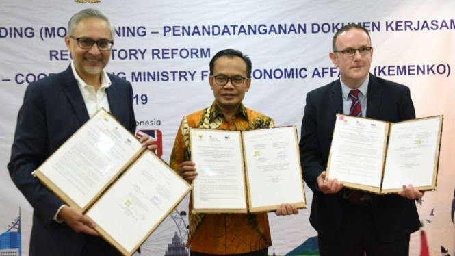 RI-Inggris lakukan MoU terkait bantuan Reformasi Regulasi.