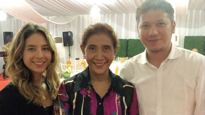 Gading Marten, Menteri Susi Pudjiastuti dan putrinya.