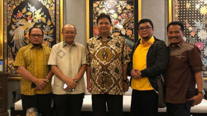 DPD Partai Golkar Jambi bertemu Airlangga Hartarto.