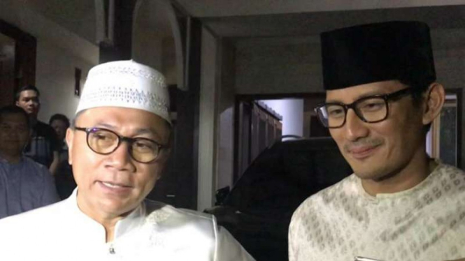 Zulkifli Hasan dan Sandiaga Uno.