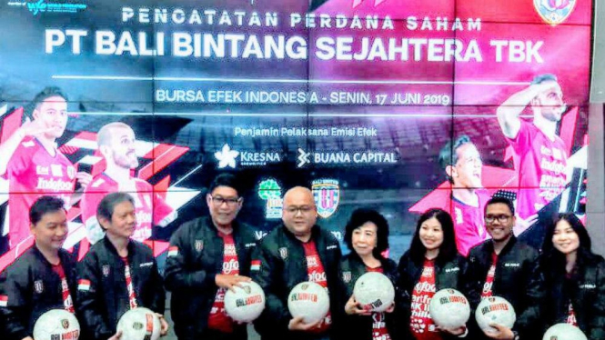 Bali United melantai di Bursa Efek Indonesia.