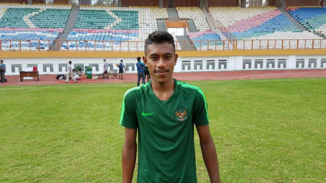 Pemain Timnas Indonesia U-19, Hamsa Lestaluhu,