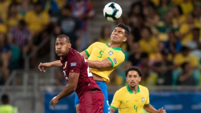 Laga Copa America antara Brasil kontra Venezuela