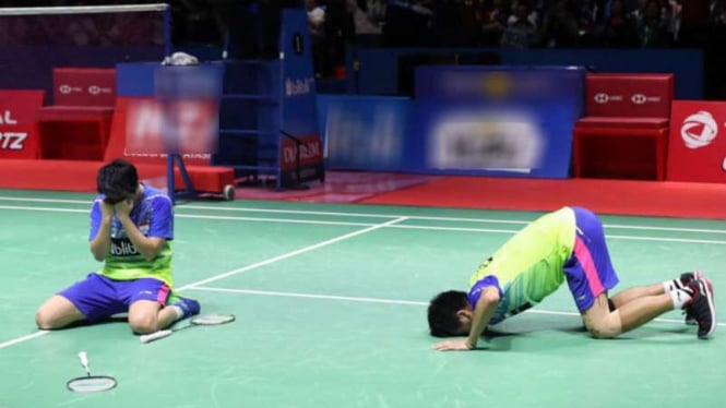 Tontowi Ahmad/Liliyana Natsir saat juara Indonesia Open 2018.