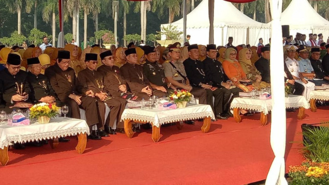 Upacara Perayaan HUT DKI ke-492 di Monas