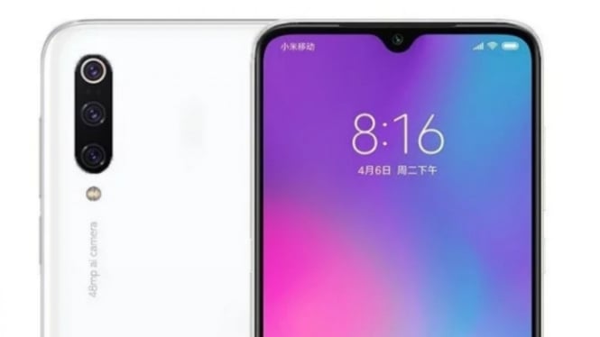 Perkiraan desain Xiaomi Mi CC9e