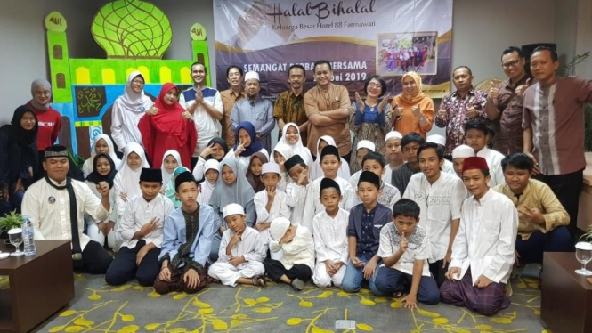 Halal Bihalal Hotel 88 Fatmawati bersama Anak Yatim Piatu.