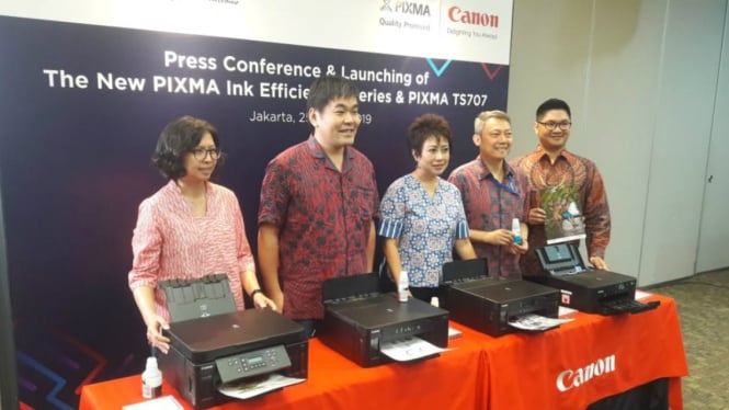 Perilisan Printer Canon Pixma Ink Efficient G-series dan Pixma TS707